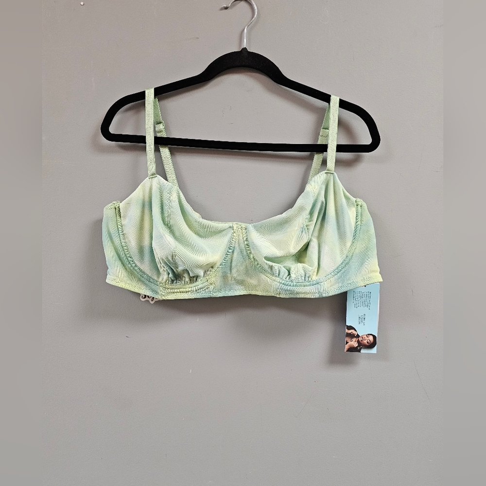 Women's Tie-Dye Bralette FutureCollective  Light Green/Turquoise